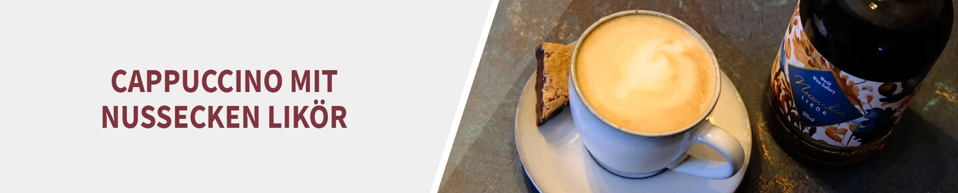 Cappuccino mit Nussecken Likör Cappuccino mit Nussecken Likör