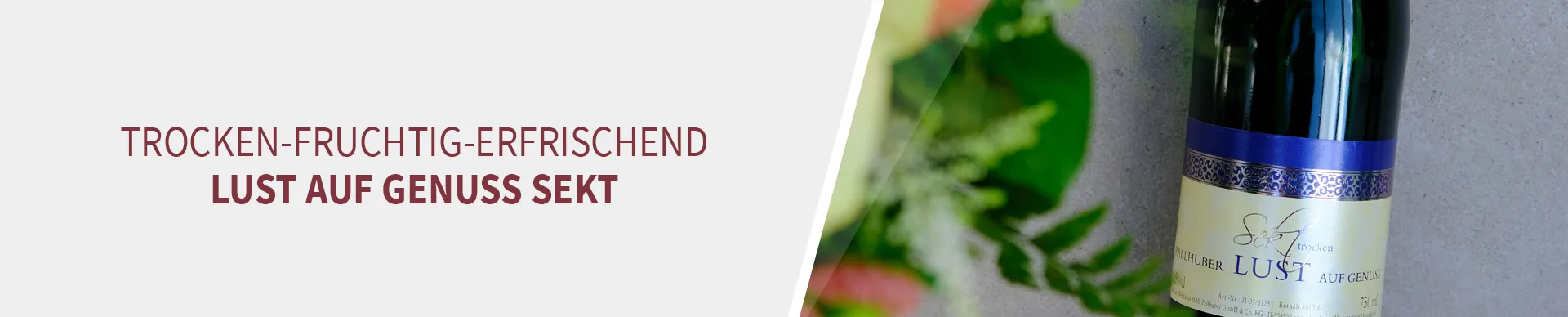 Lust auf Genuss Sekt - trocken Lust auf Genuss Sekt - trocken