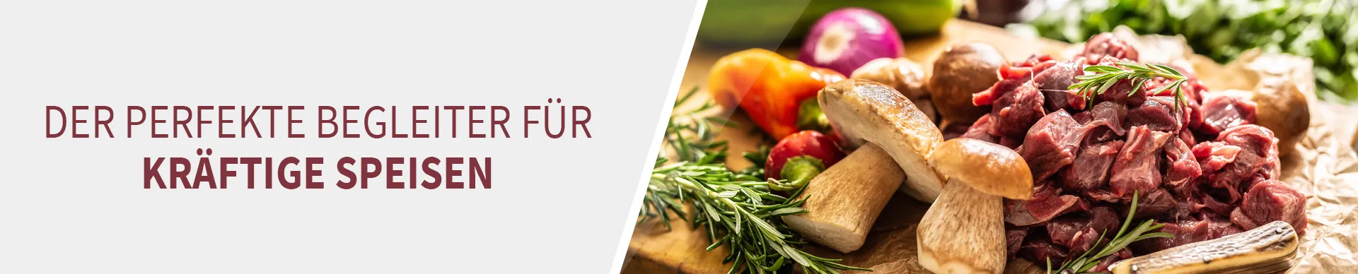 Garnacha zu kräftigen Speisen Garnacha zu kräftigen Speisen