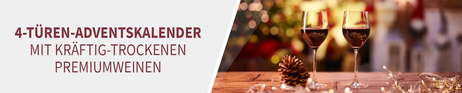 Weingläser mit Weihnachtsdeko Weingläser mit Weihnachtsdeko