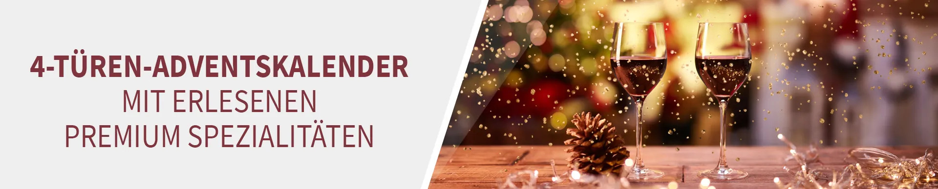 Weingläser mit Weihnachtsdeko Weingläser mit Weihnachtsdeko