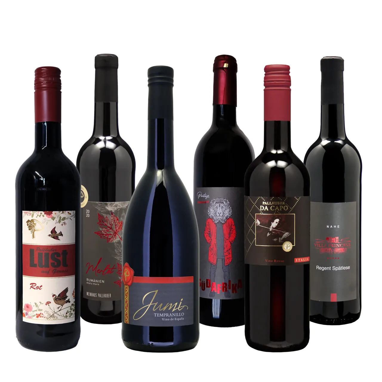 Rotweinpaket - Lust auf Genuss - lieblich Pallhuber
