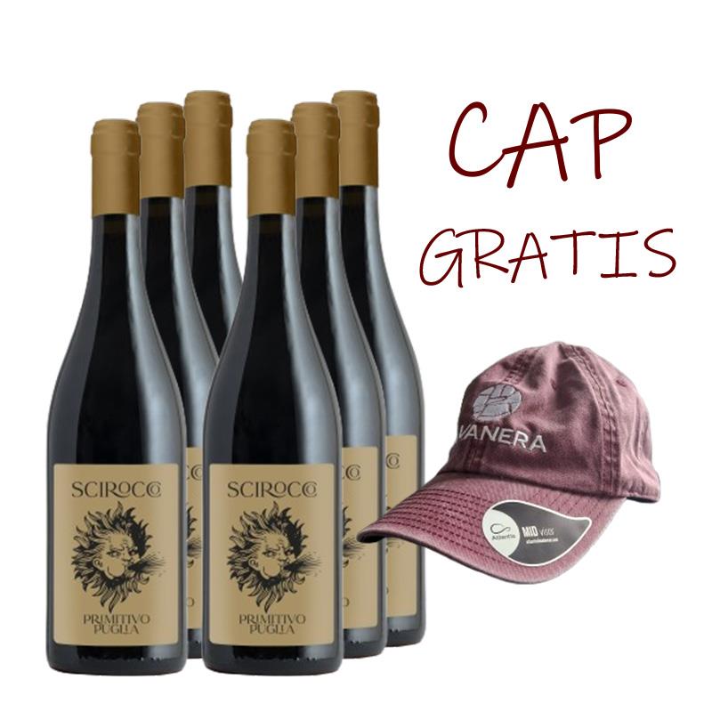 2023 Scirocco Primitivo + Polvanera Cap gratis