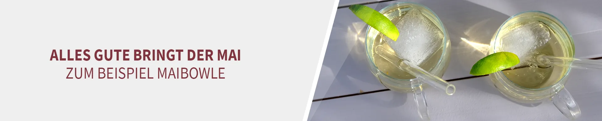 Maibowle Premium im Glas