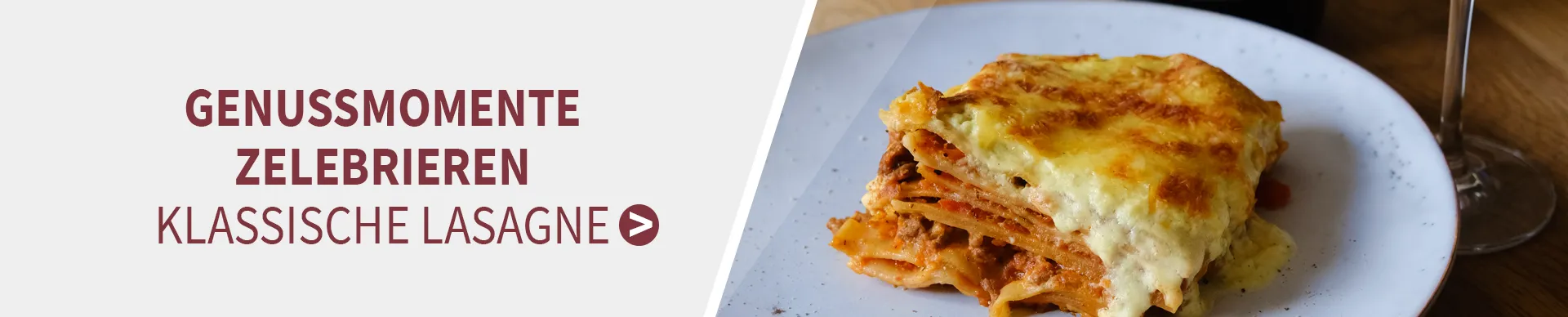 Cuvée Noir  und Klassische Lasagne