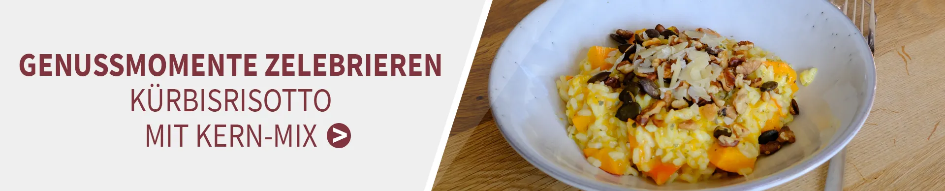 Merlot und Kürbisrisotto